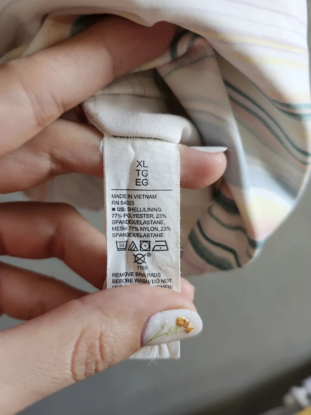 Old Navy Pastel Marble-Print Cropped Cami